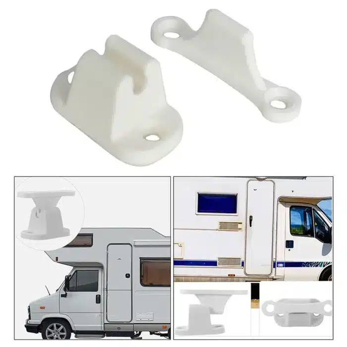 Loquet de porte principale en plastique blanc pour caravane, accessoires de camping-cars, support de retenue, loquets de retenue, auto, Hurhome, CDR7 3