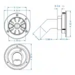 Filtre d'entrée de trappe de remplissage d'eau douce par gravité, verrouillable, accessoires de caravane blanche, accessoires automobiles, bateau, camping-car, remorque 6