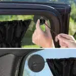 BLALION-Pare-soleil à ventouse pour rideau de voiture, isolation thermique, fenêtre latérale, protection solaire intimité, accessoires de voiture 10