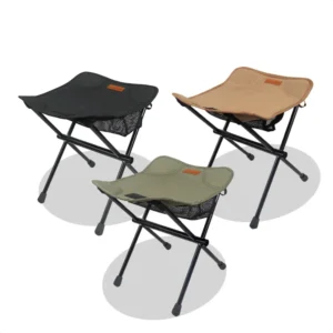 Tabouret Pliant Portable en Alliage d'Aluminium, Chaise de Minin, Légère, pour l'Extérieur, le Camping, la Pêche, le Pique-Nique 1