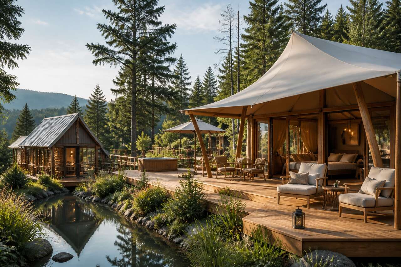 Les hébergements glamping les plus recherchés : du lodge à la cabane Les hébergements glamping les plus recherchés : du lodge à la cabane