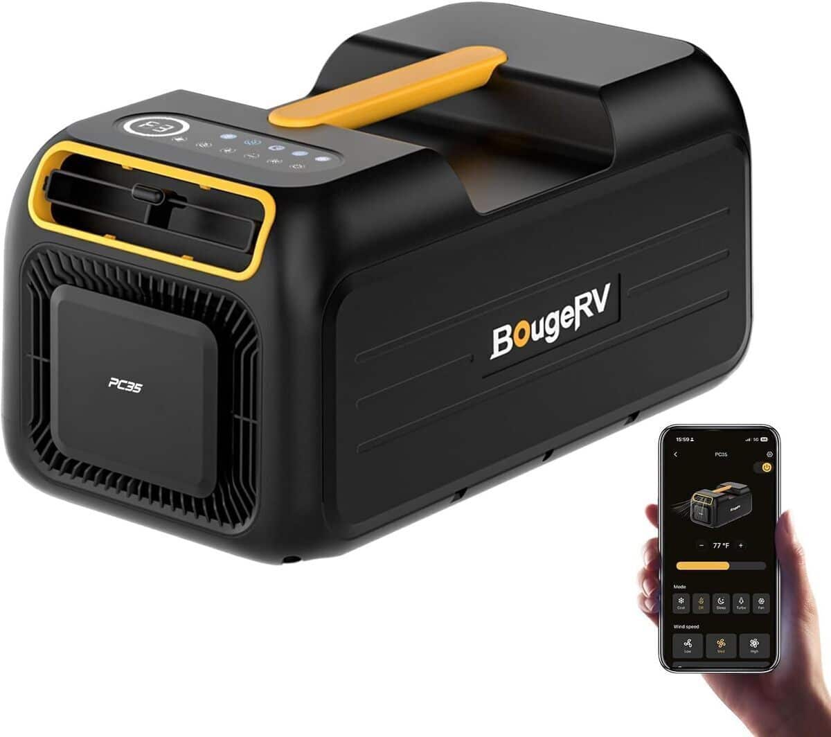 Test : climatiseur portable BougeRV 3500 BTU, l'allié des camping-cars