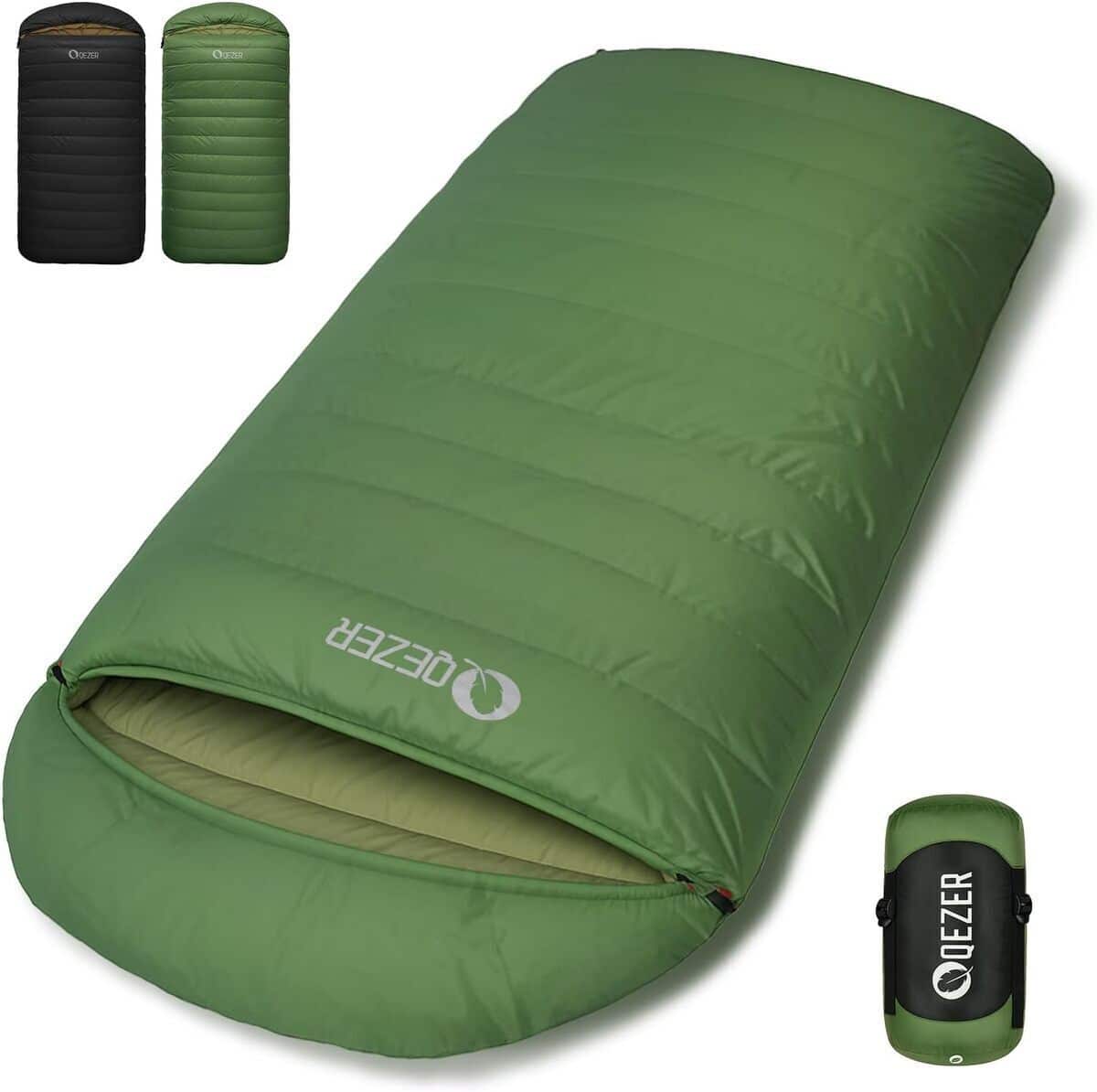 Test du sac de couchage QEZER XXL : confort et performance toute saison