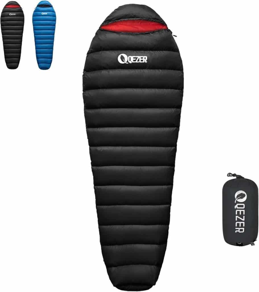 Test : sac de couchage QEZER 4 saisons ultra-léger