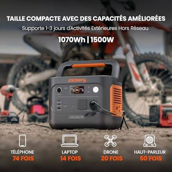 Découvrez notre test détaillé de la station électrique portable Jackery E1000 v2 et son panneau solaire 100W: performances, autonomie et fiabilité en conditions réelles. 