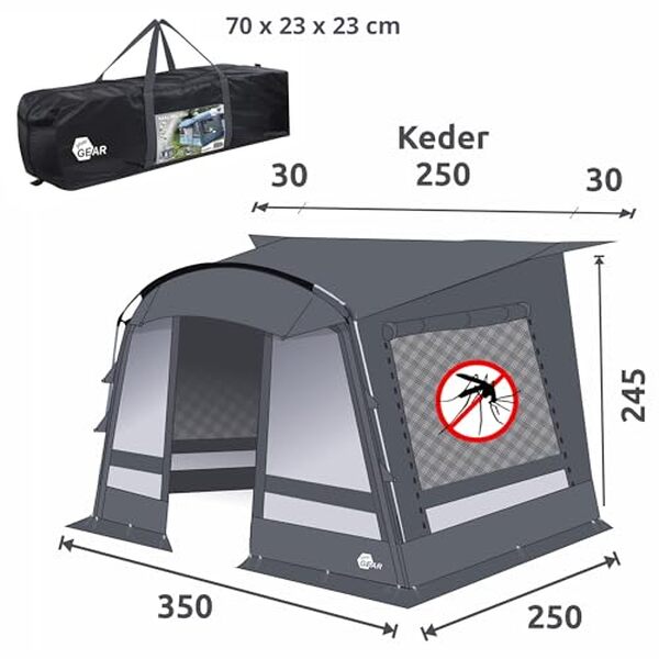 Découvrez notre test détaillé de la tente de caravane Your GEAR Malibu étanche 350 cm : caractéristiques, avantages et avis pour bien choisir votre équipement de camping.
