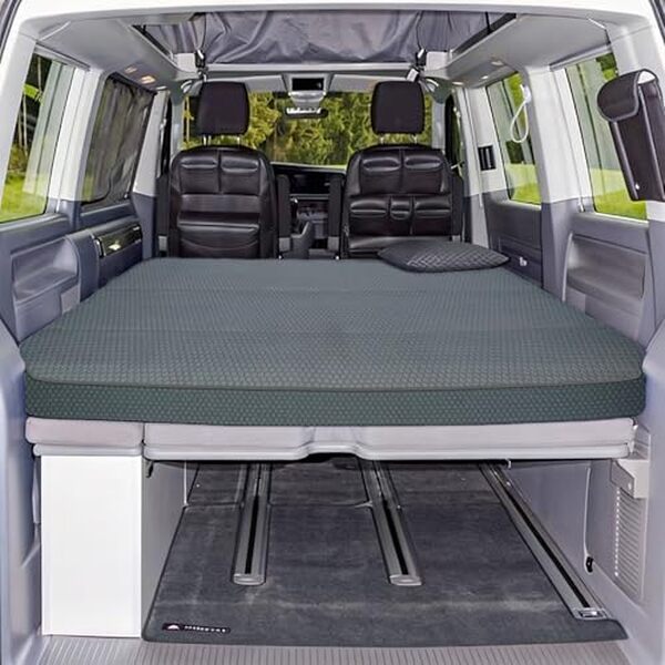 Découvrez notre test détaillé du matelas pliable xxjolavv pour Multivan et Transporter : confort, qualité et prix pour vos voyages en camping-car.