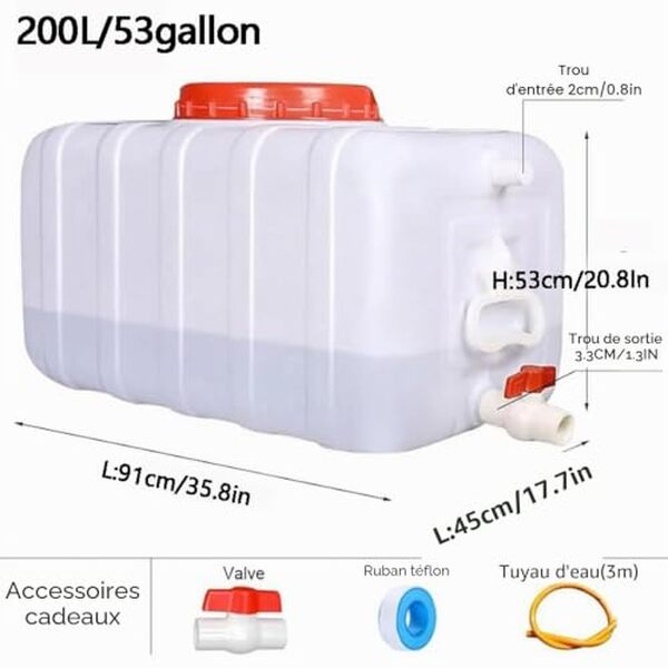 Découvrez notre test du réservoir d'eau portable ZHJLF 200L : capacité, durabilité et praticité pour vos aventures en camping et en plein air.