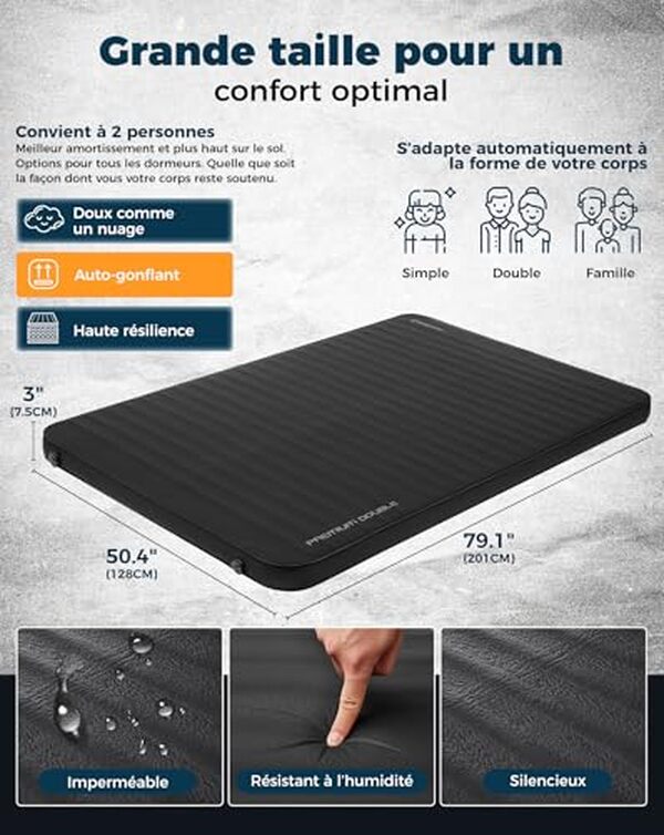 Découvrez notre test détaillé du matelas auto-gonflant KingCamp : confort, durabilité et performances pour vos nuits en camping.