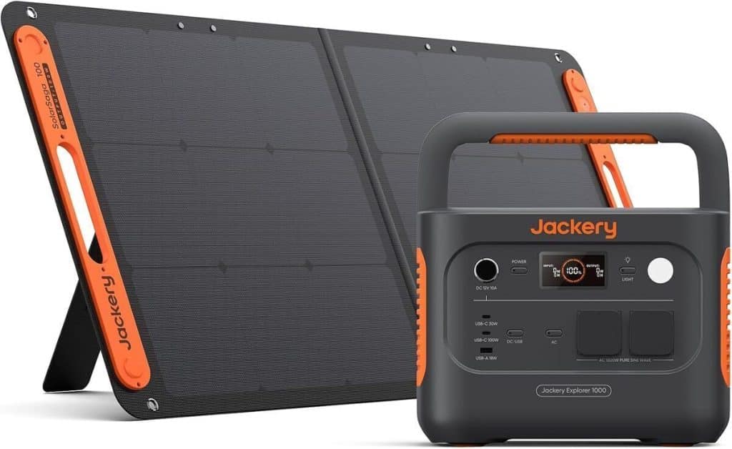Test de la station électrique portable Jackery E1000 v2 avec panneau solaire 100W