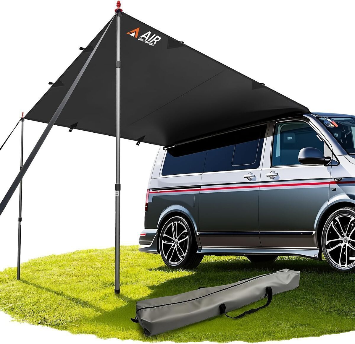 Test de l'auvent imperméable et anti-UV pour fourgon T4-T6