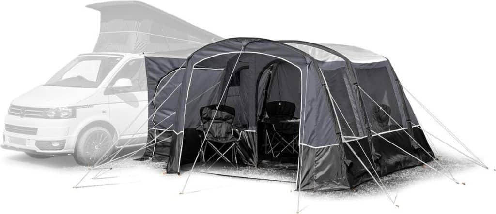 Test de l'auvent Maypole Warwick air driveaway pour camping-cars