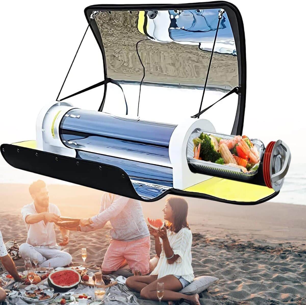 Test du four solaire LZDOYY : portable et grande capacité pour le camping