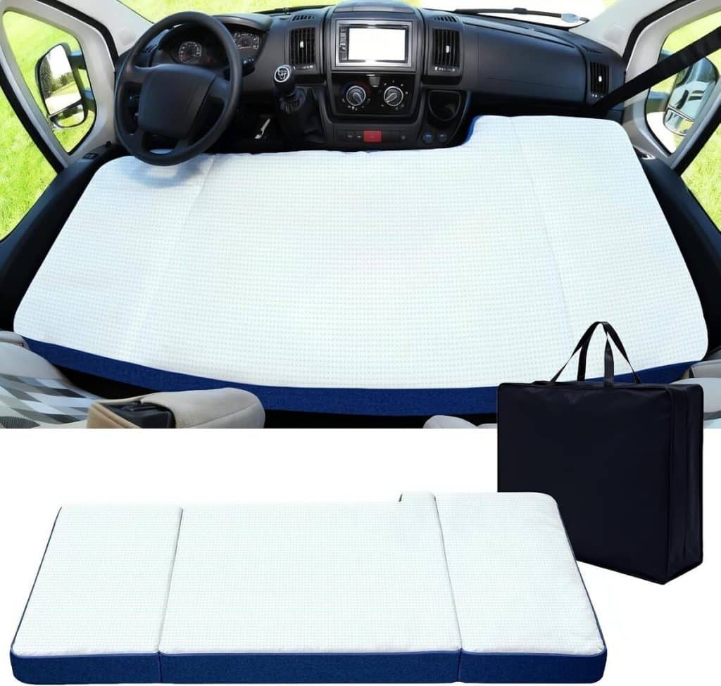 Test du matelas pliable xxjolavv pour camping-car Fiat Ducato et autres modèles