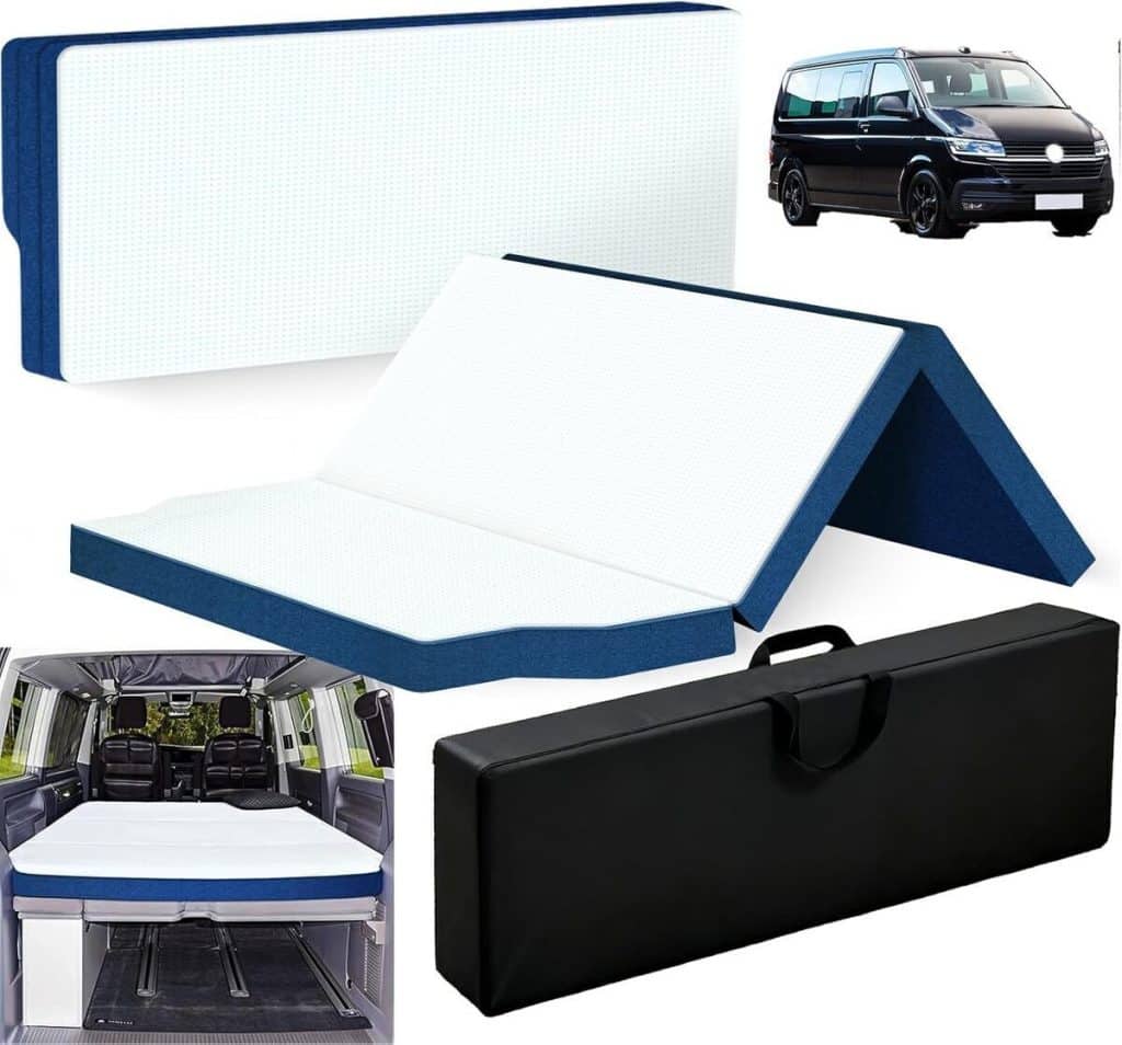 Test du matelas pliable xxjolavv pour VW Multivan et Transporter