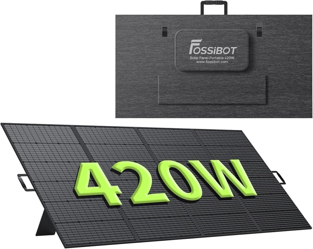 Test du panneau solaire FOSSiBOT 420 W : efficacité et portabilité