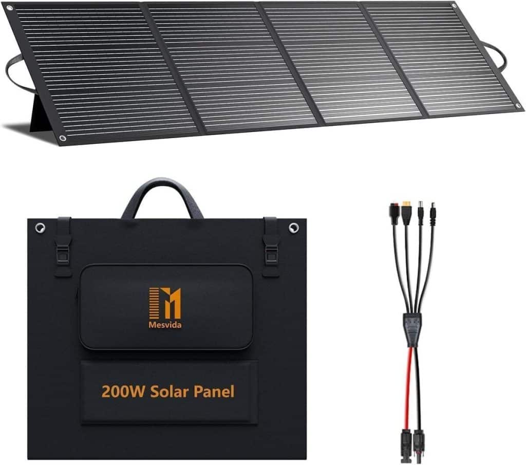 Test : panneau solaire pliable 200 W monocristallin MC4 24 V