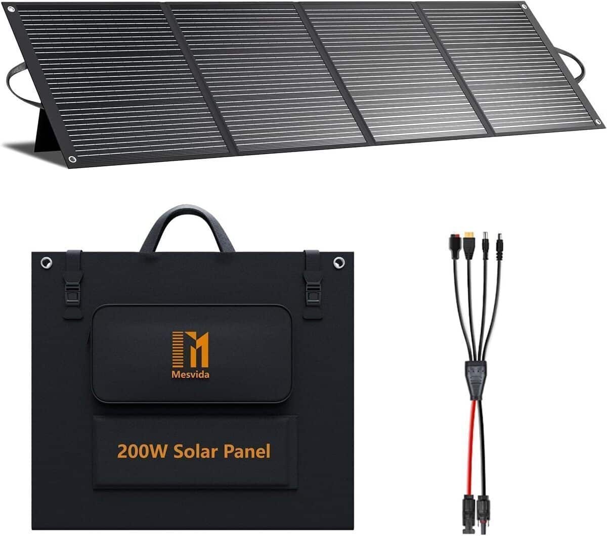Test : panneau solaire pliable 200 W monocristallin MC4 24 V
