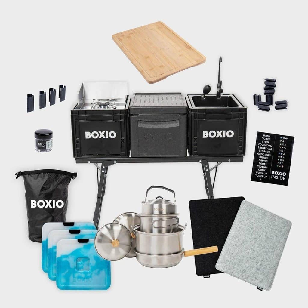 Test : boxio kitchen bundle plus, camping tout-en-un