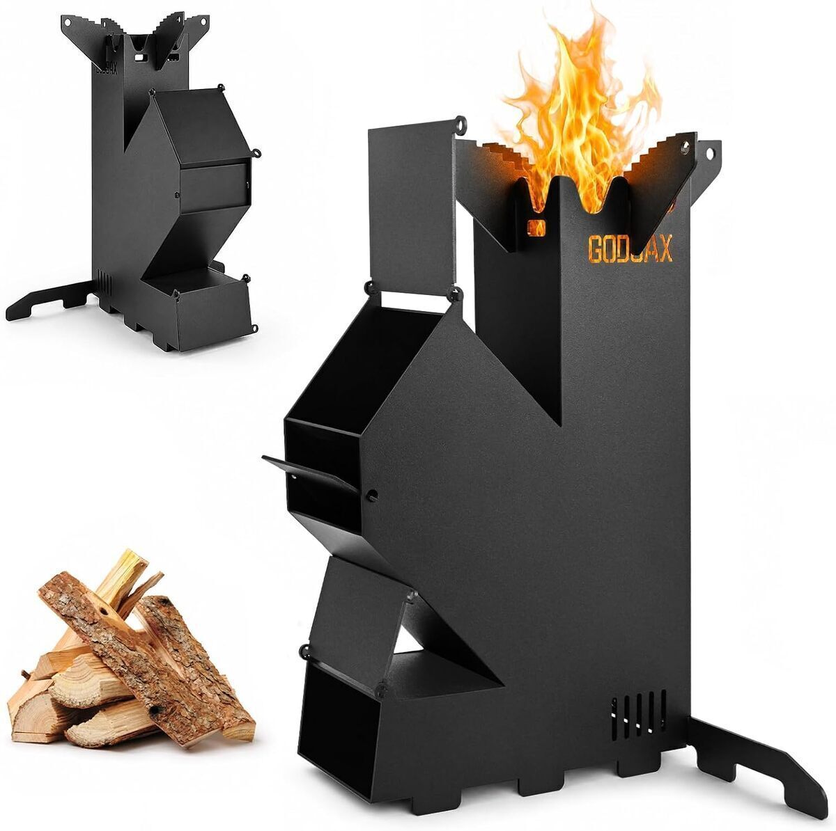 Test du poêle à bois portable Rocket Stove : cuisson en plein air