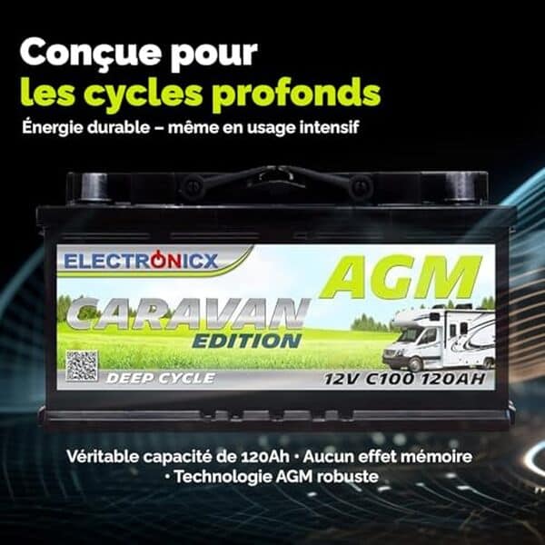 Découvrez notre test détaillé de la batterie AGM Electronicx 12V 120 Ah. Performances, fiabilité et avis d'expert pour bien choisir votre batterie. 