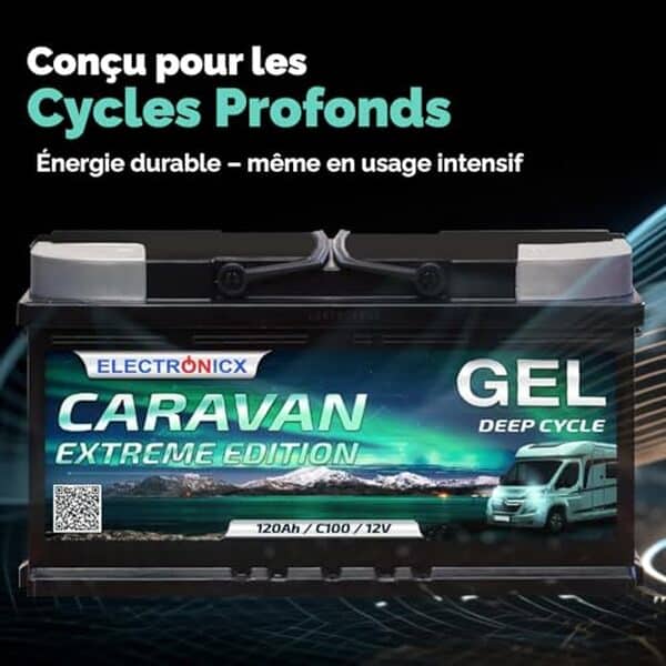 Découvrez notre test complet de la batterie gel Electronicx Caravan 120Ah : autonomie, décharge lente et fiabilité pour votre camping-car.