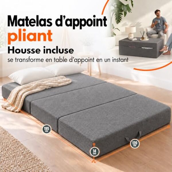 Découvrez notre test complet du matelas pliable 120x195 cm. Vérifiez le confort, la praticité et les avantages pour votre espace de couchage.