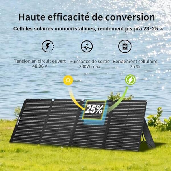Découvrez notre test détaillé du panneau solaire pliable Allpowers 200W SE200 IP68 : performances, avantages et avis pour choisir le meilleur équipement solaire portable.