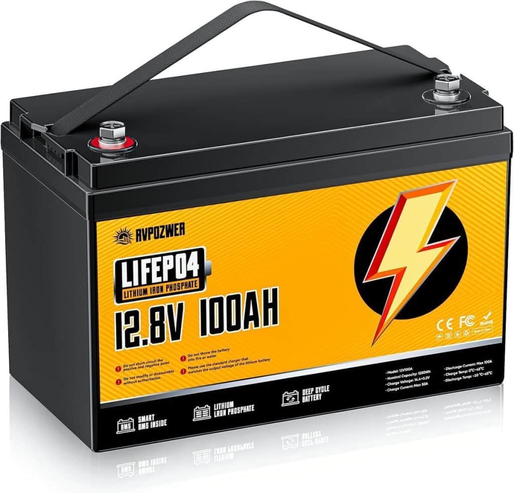 Test : batterie Rvpozwer 12V 100ah Lifepo4 puissante et durable