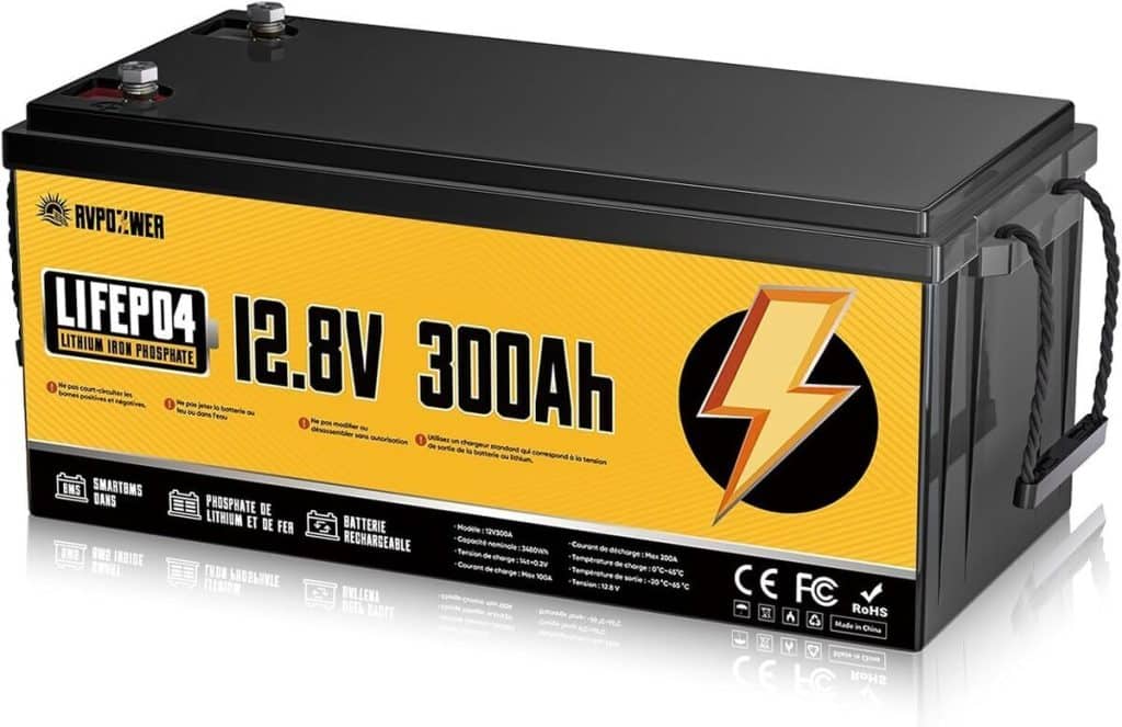 Test : batterie Rvpozwer 12V 300ah Lifepo4, puissante et durable