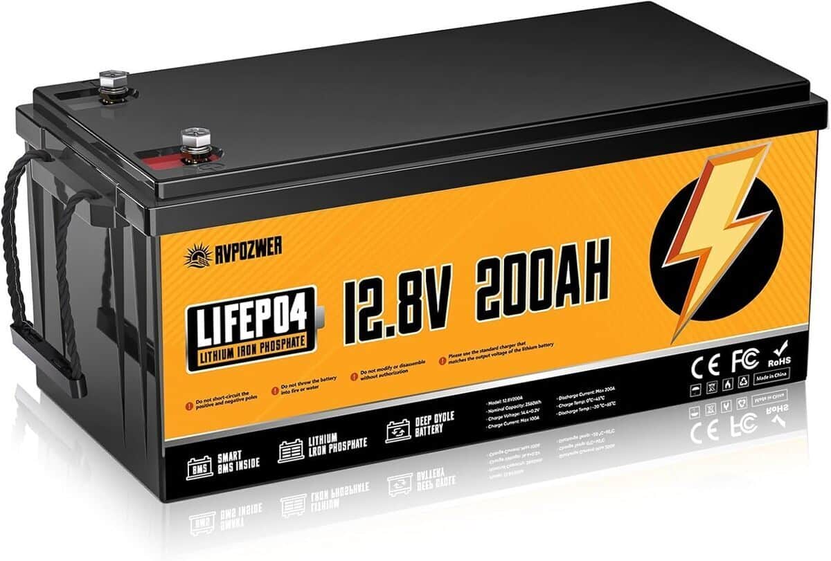 Test : batterie Rvpozwer LiFePO4 12V 200Ah, puissance et durabilité