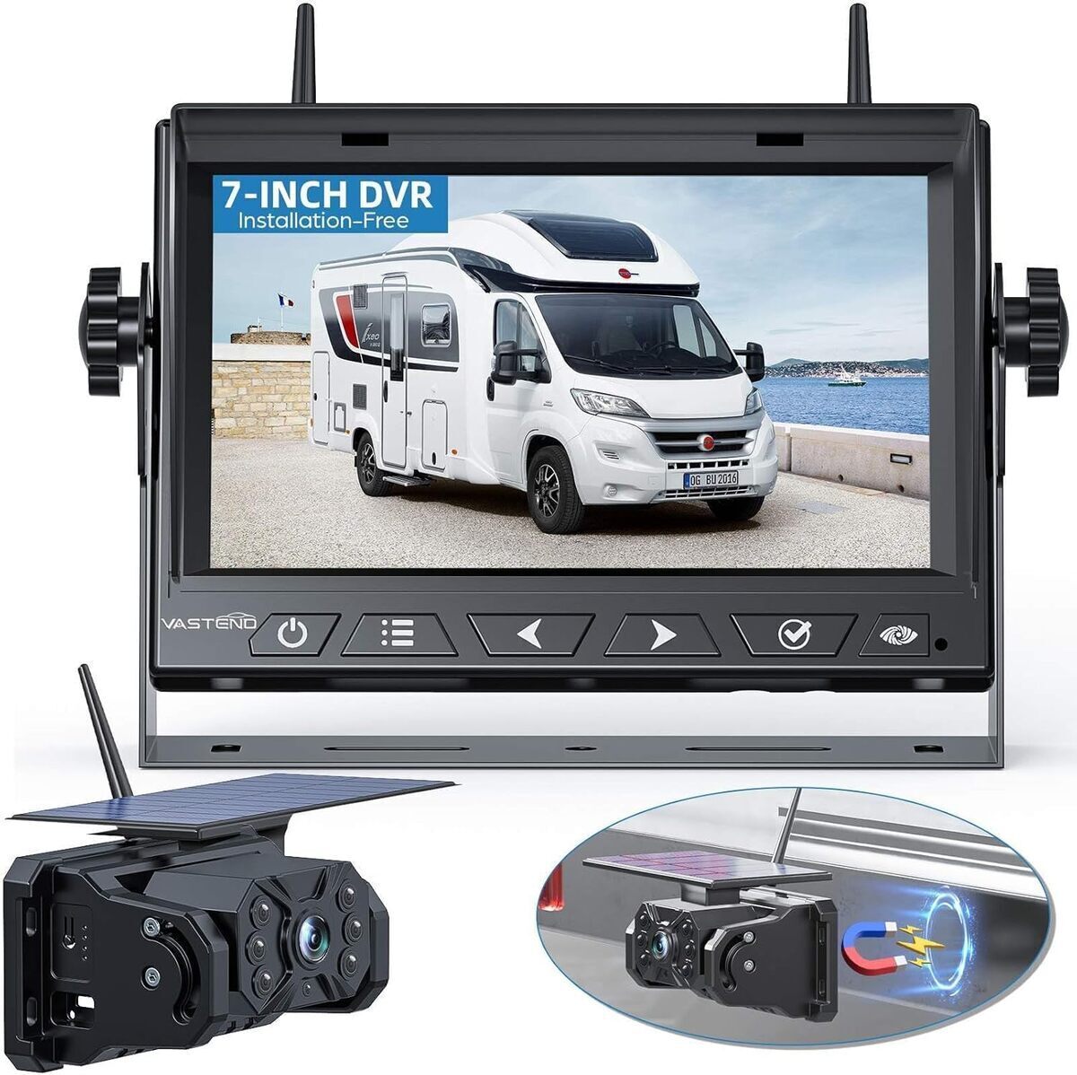 Test : caméra de recul sans fil VASTEND avec moniteur 7" pour camion et camping-car