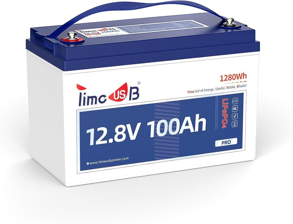 Test de la batterie lithium Timeusb LiFePO4 12V 100Ah pour camping-car
