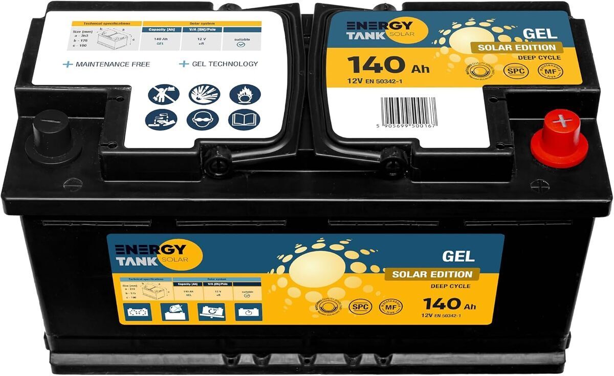 Test de la batterie solaire Energy Tank 12V 140Ah en gel