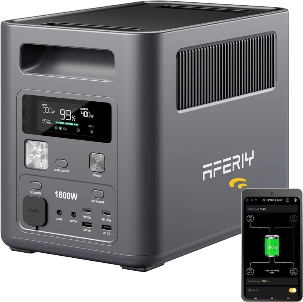 Test du générateur portable Aferiy P180 : puissance et rapidité