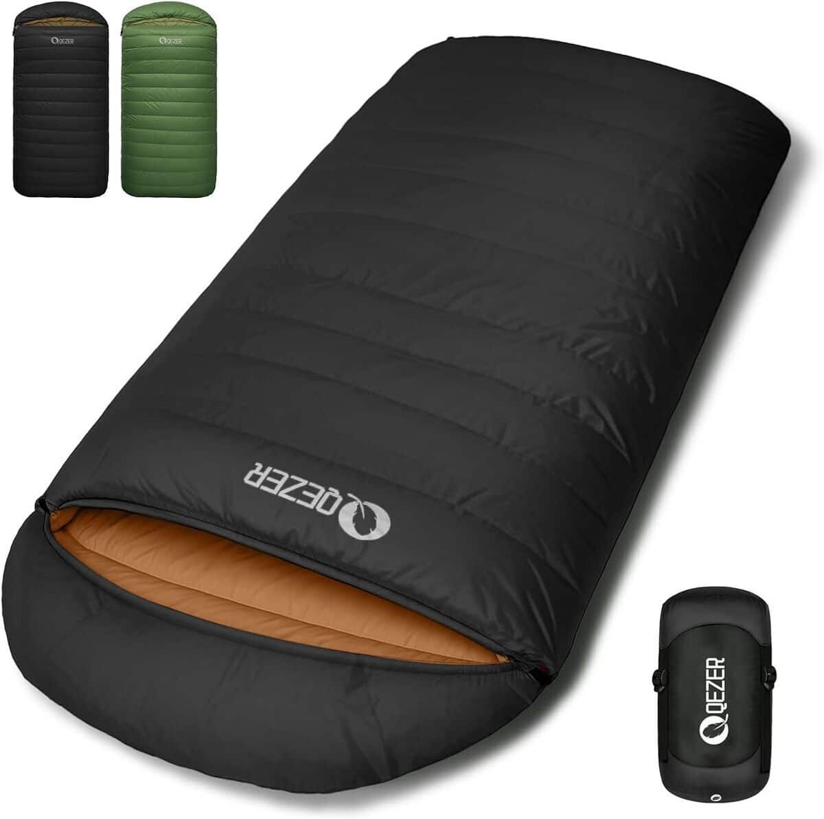 Test du sac de couchage QEZER XXL : chaleur et légèreté en toutes saisons