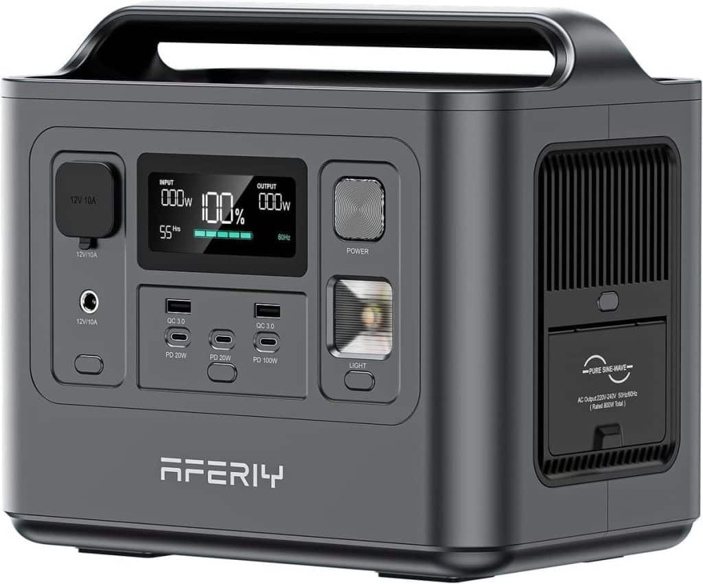 Test : générateur électrique portable AFERIY 800W, charge rapide et garantie 7 ans