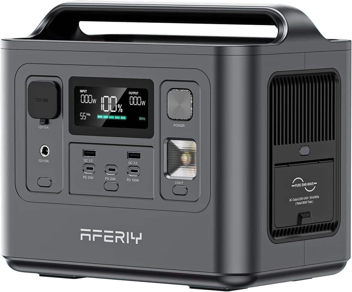 Test : générateur électrique portable AFERIY 800W, charge rapide et garantie 7 ans
