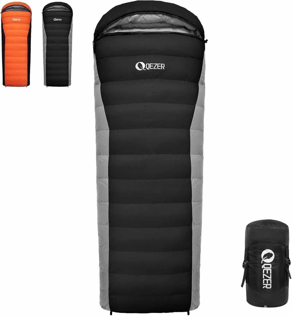 Test : sac de couchage QEZER ultraléger 4 saisons en duvet